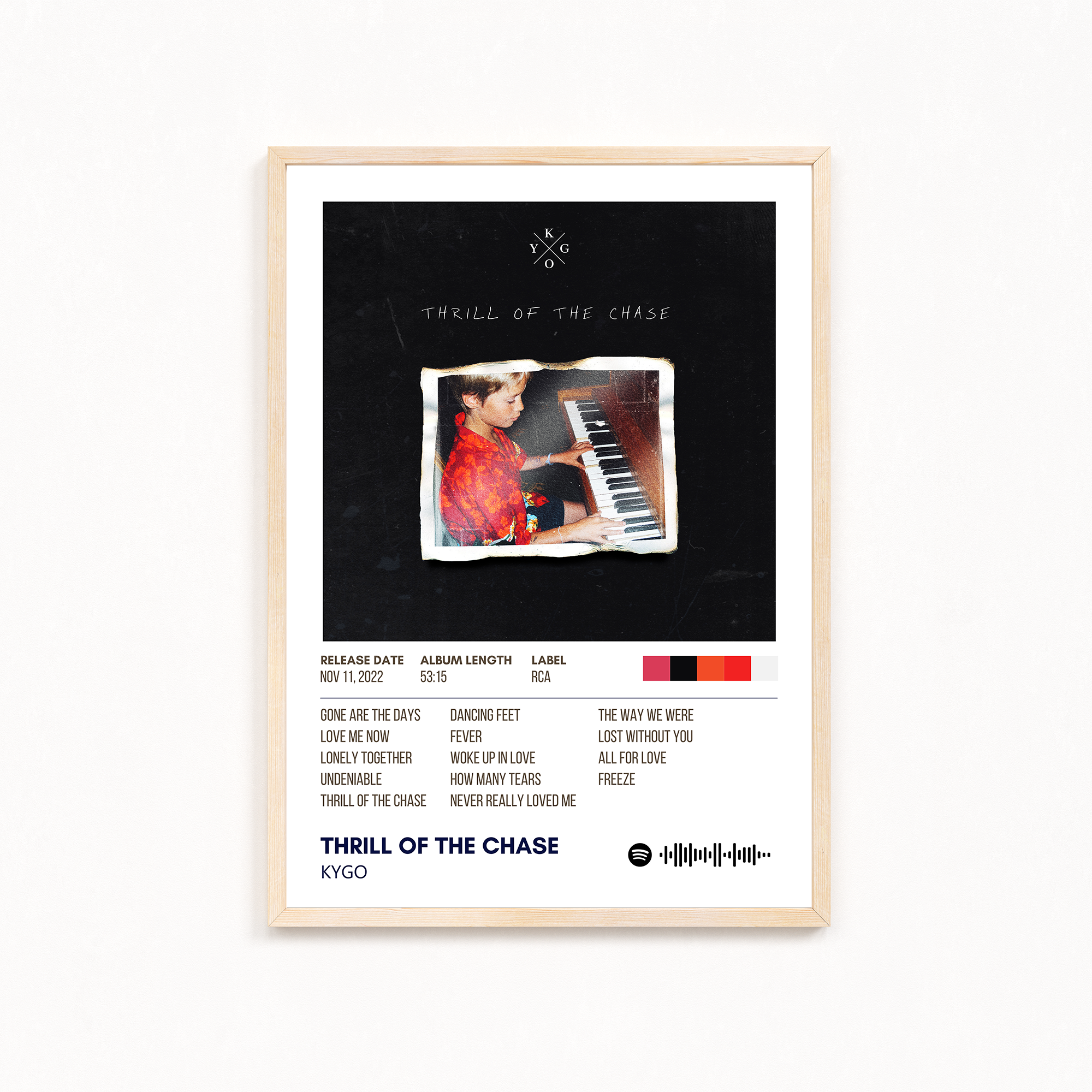 Thrill of the chase by Kygo Music Album Poster