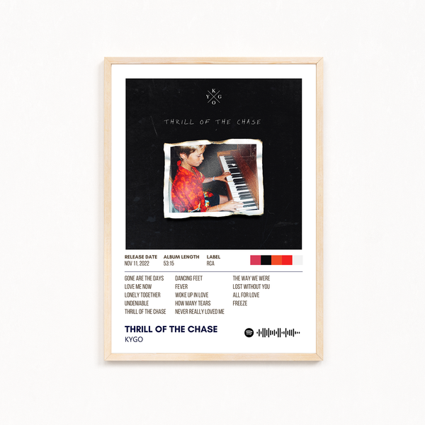 Thrill of the chase by Kygo Music Album Poster