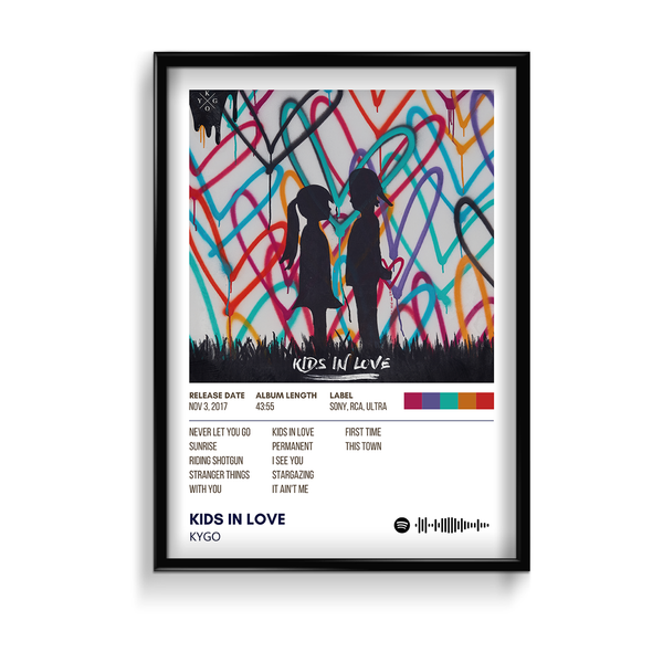 Kids in love by Kygo Music Album Poster