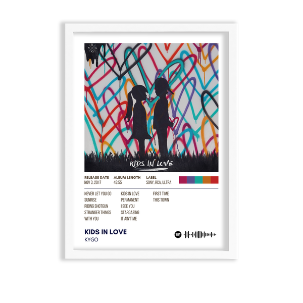 Kids in love by Kygo Music Album Poster