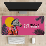 Not Black and White Red Desk Mat | Desk Pad | Mouse Pad