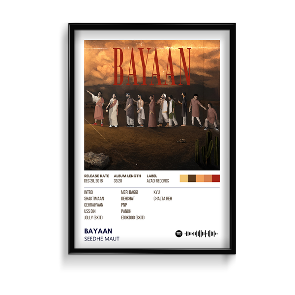 Bayaan by Seedhe Maut Music Album Poster
