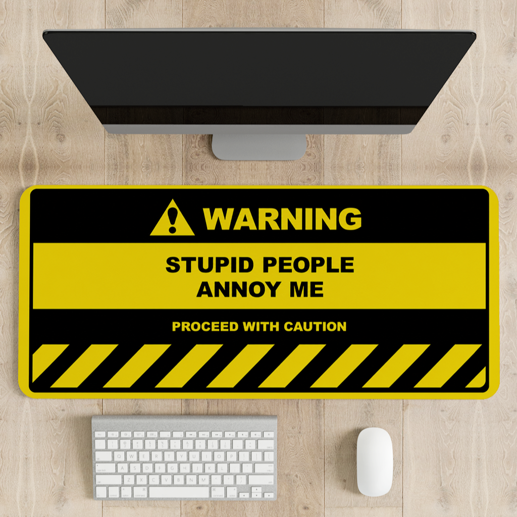 Caution Zone Desk Mat | Desk Pad | Mouse Pad