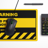 Caution Zone Desk Mat | Desk Pad | Mouse Pad