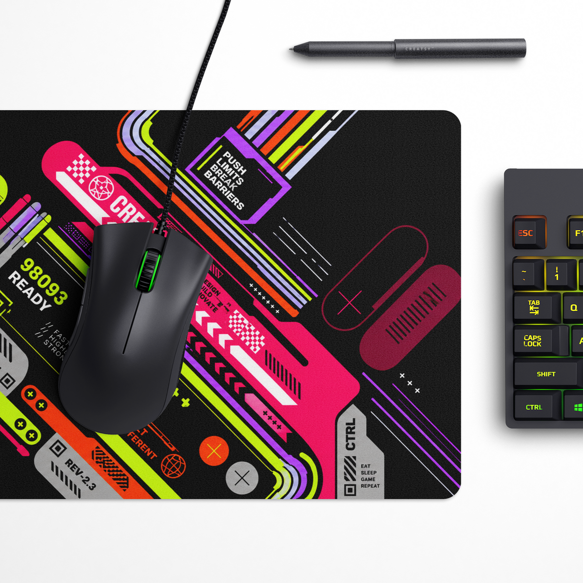 Cyber Deck Desk Mat | Desk Pad | Mouse Pad