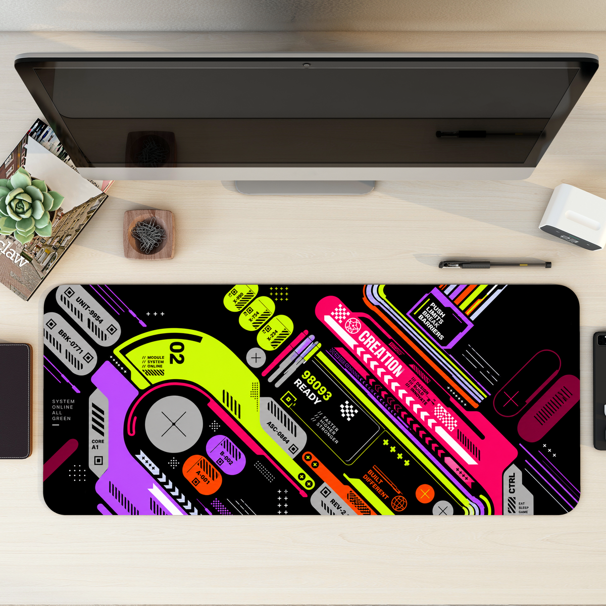 Cyber Deck Desk Mat | Desk Pad | Mouse Pad