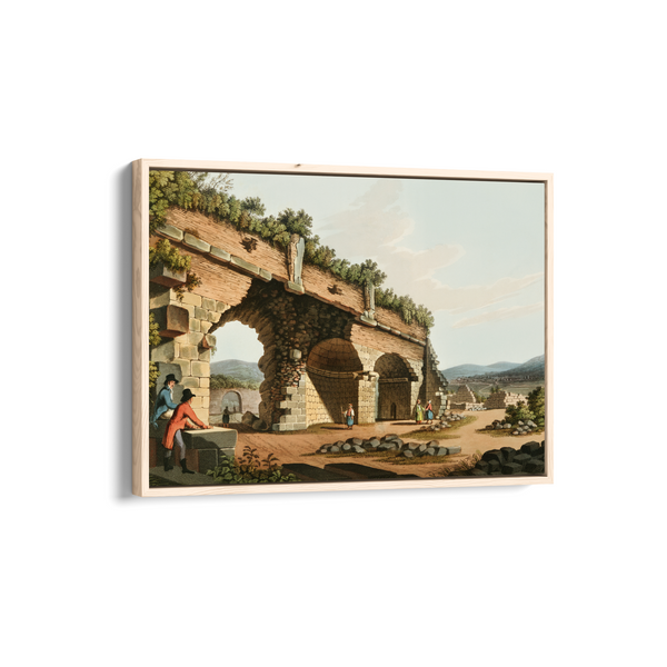 Part of the grand gallery of the Temple of Diana (1810) illustrated by Luigi Mayer