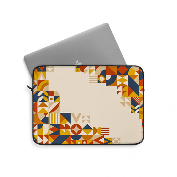 Geometric Pattern Light Laptop Sleeve (Macbook, HP, Lenovo, Asus, Others)