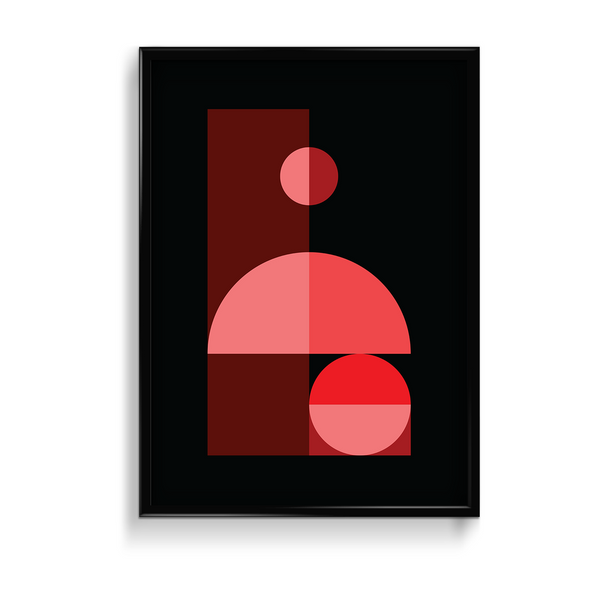 Defiant Girlfriend Abstract Geometric Modern Wall Art