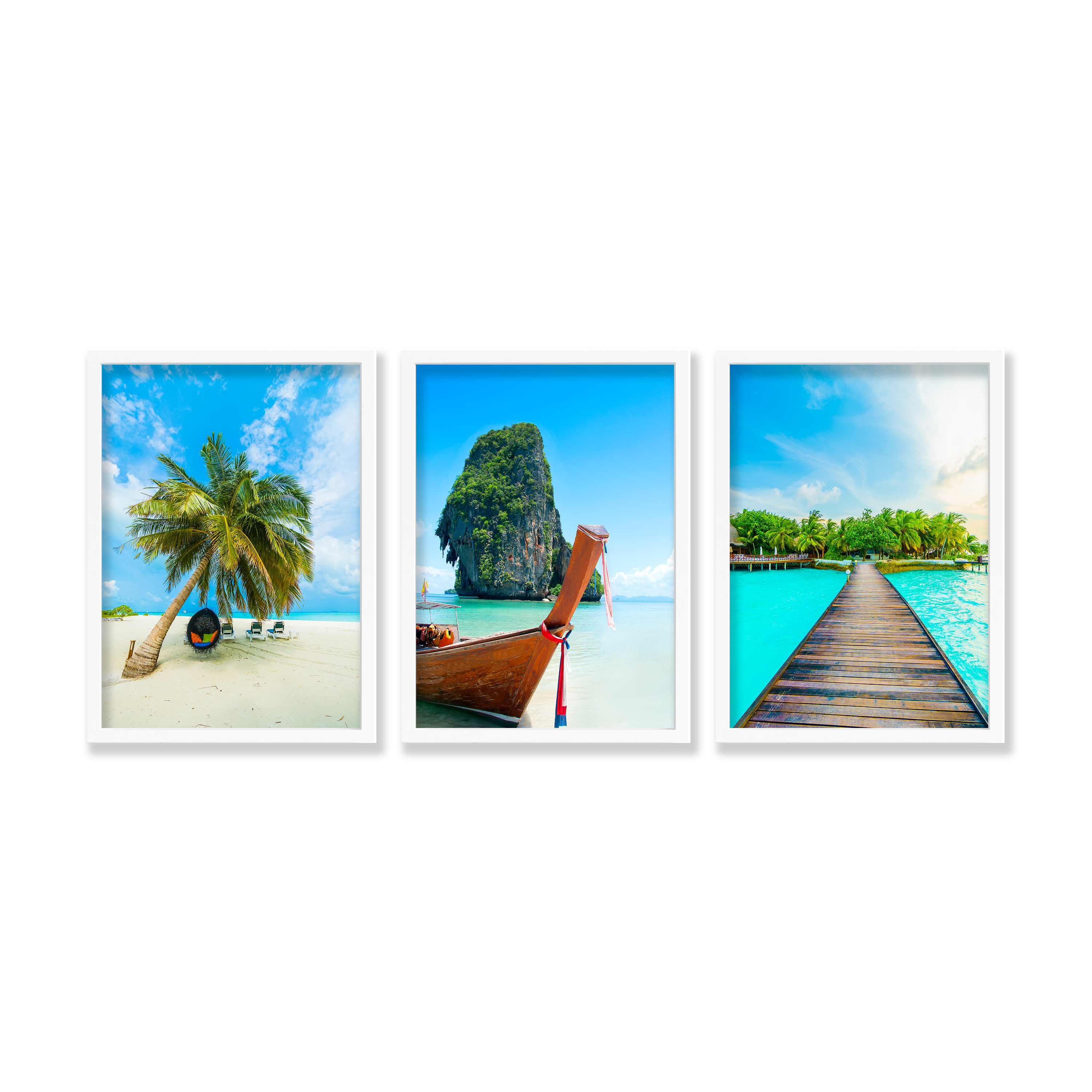 Set of 3 Beach Wall Art