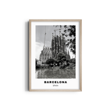 Barcelona City Art (B&W)