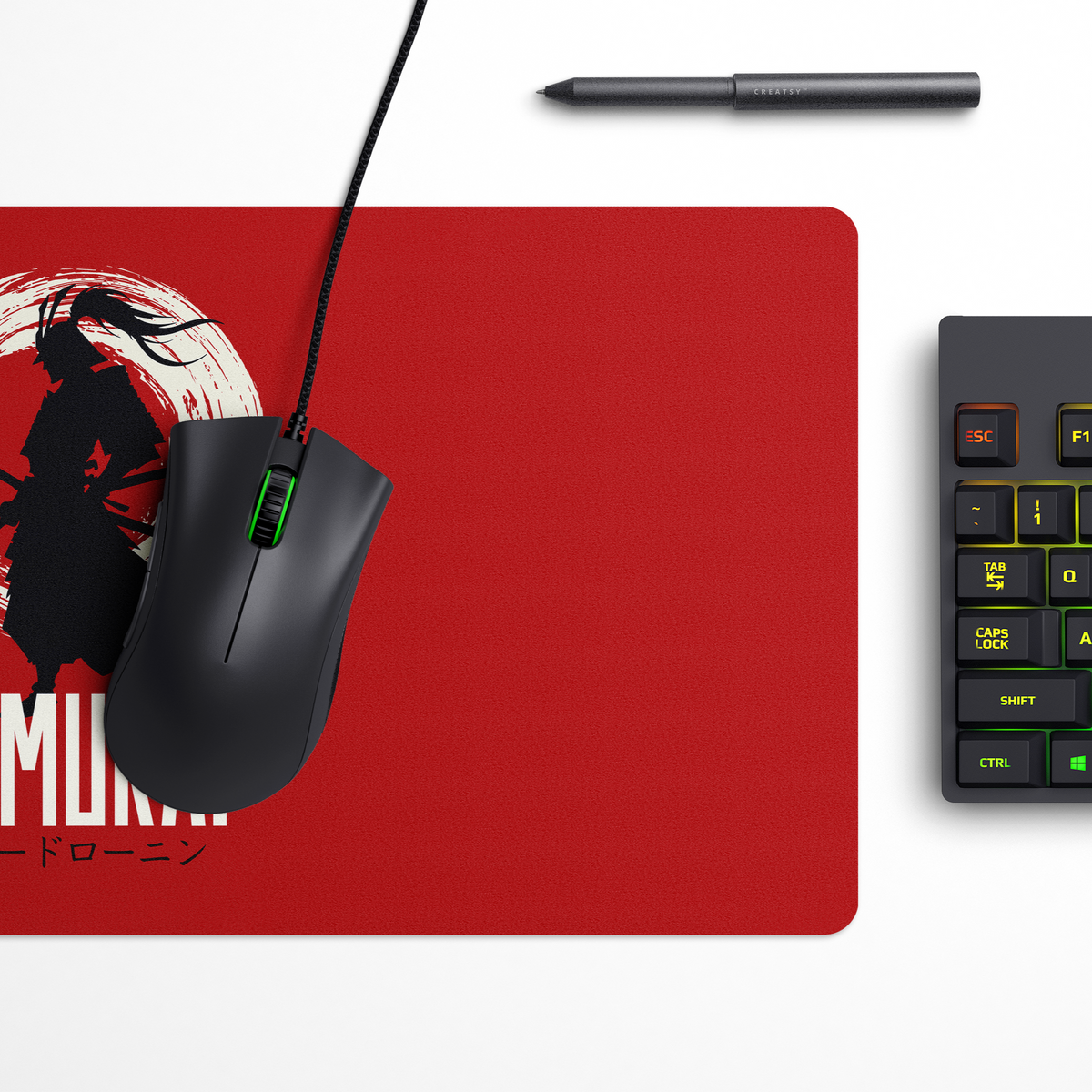 Blade Ronin Japanese Desk Mat | Desk Pad | Mouse Pad
