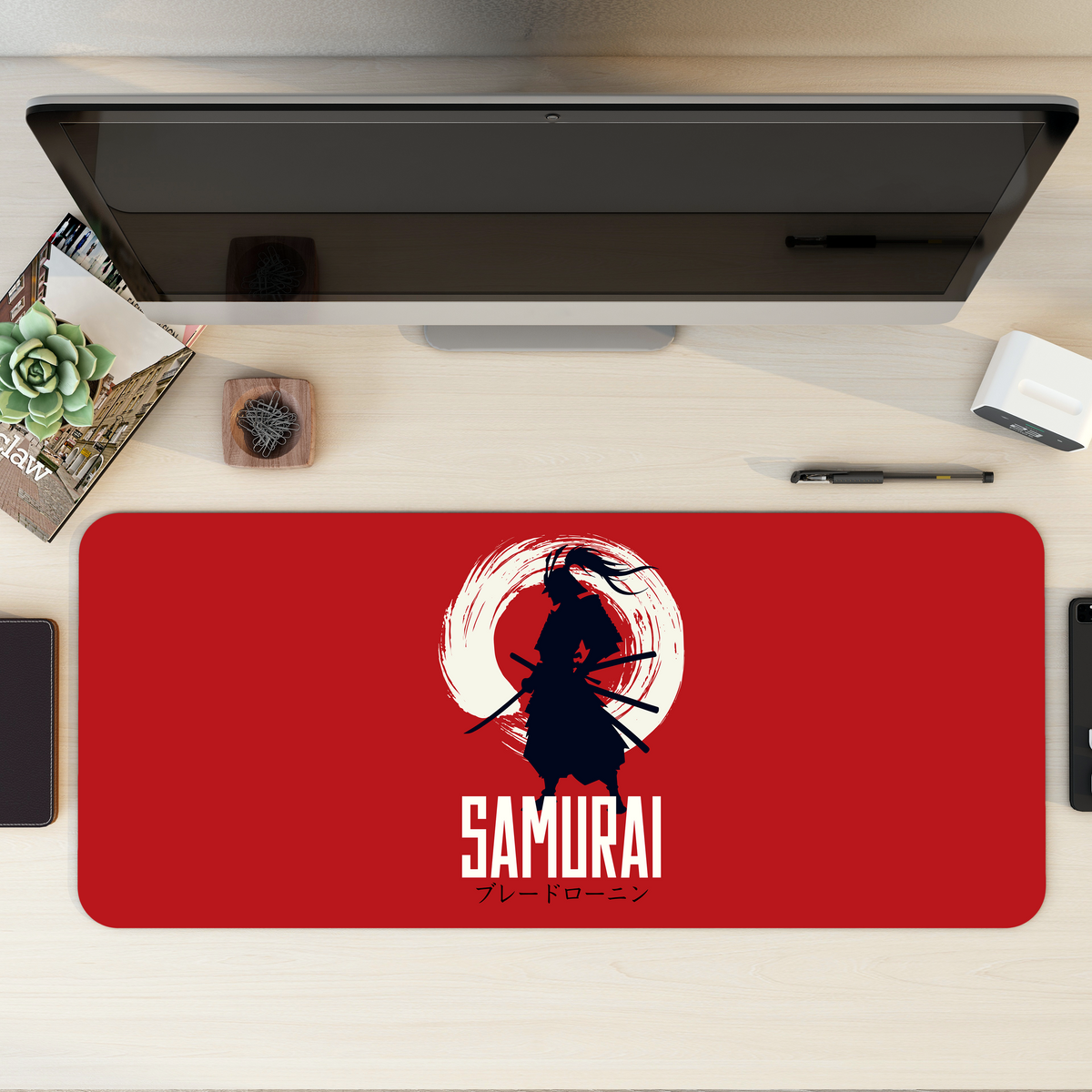 Blade Ronin Japanese Desk Mat | Desk Pad | Mouse Pad