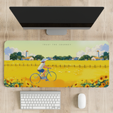 Sunflower Ride Desk Mat | Desk Pad | Mouse Pad