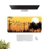 Golden Flock Desk Mat | Desk Pad | Mouse Pad