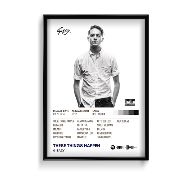 These things happen by G-Eazy Music Album Poster