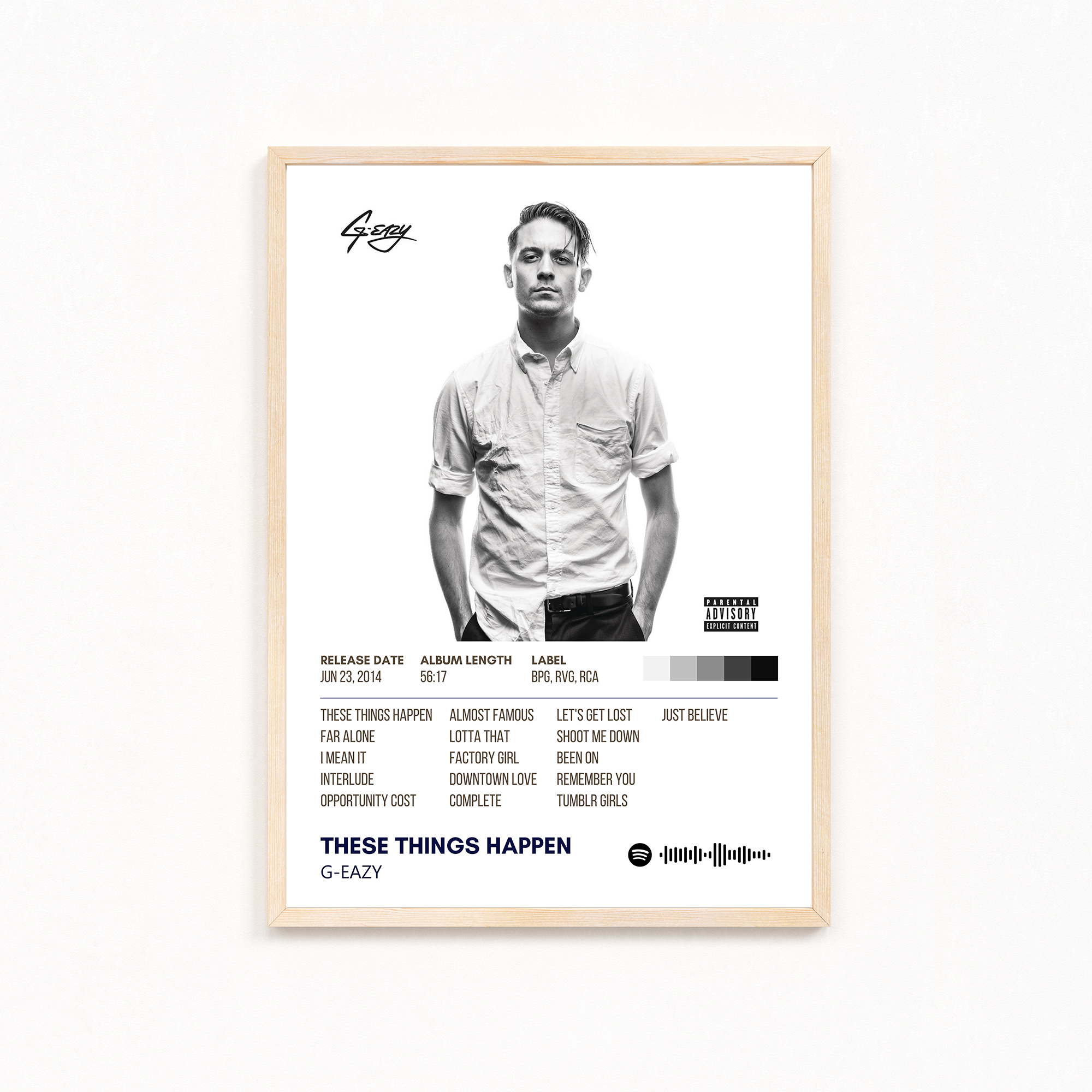 These things happen by G-Eazy Music Album Poster