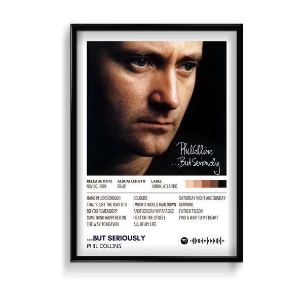 ...But Seriously by Phil Collins Music Album Poster