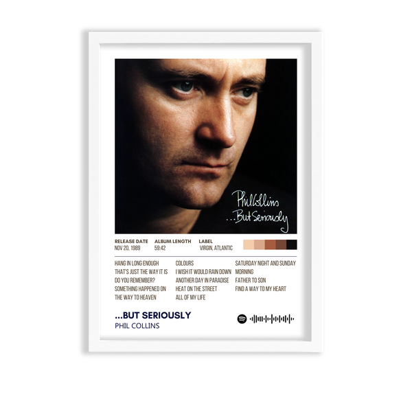 ...But Seriously by Phil Collins Music Album Poster