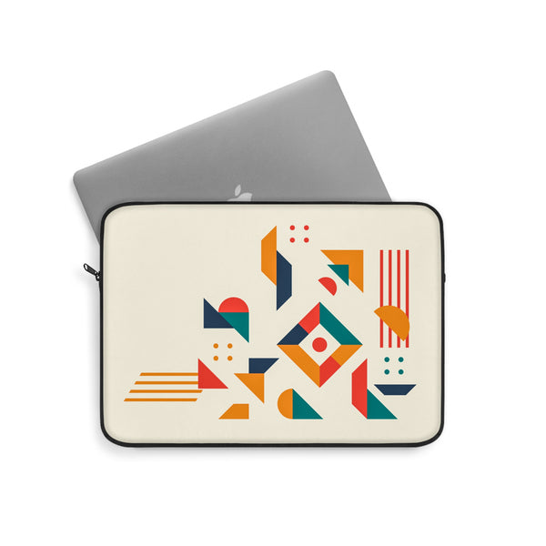 Geometric Pattern Light Laptop Sleeve (Macbook, HP, Lenovo, Asus, Others)