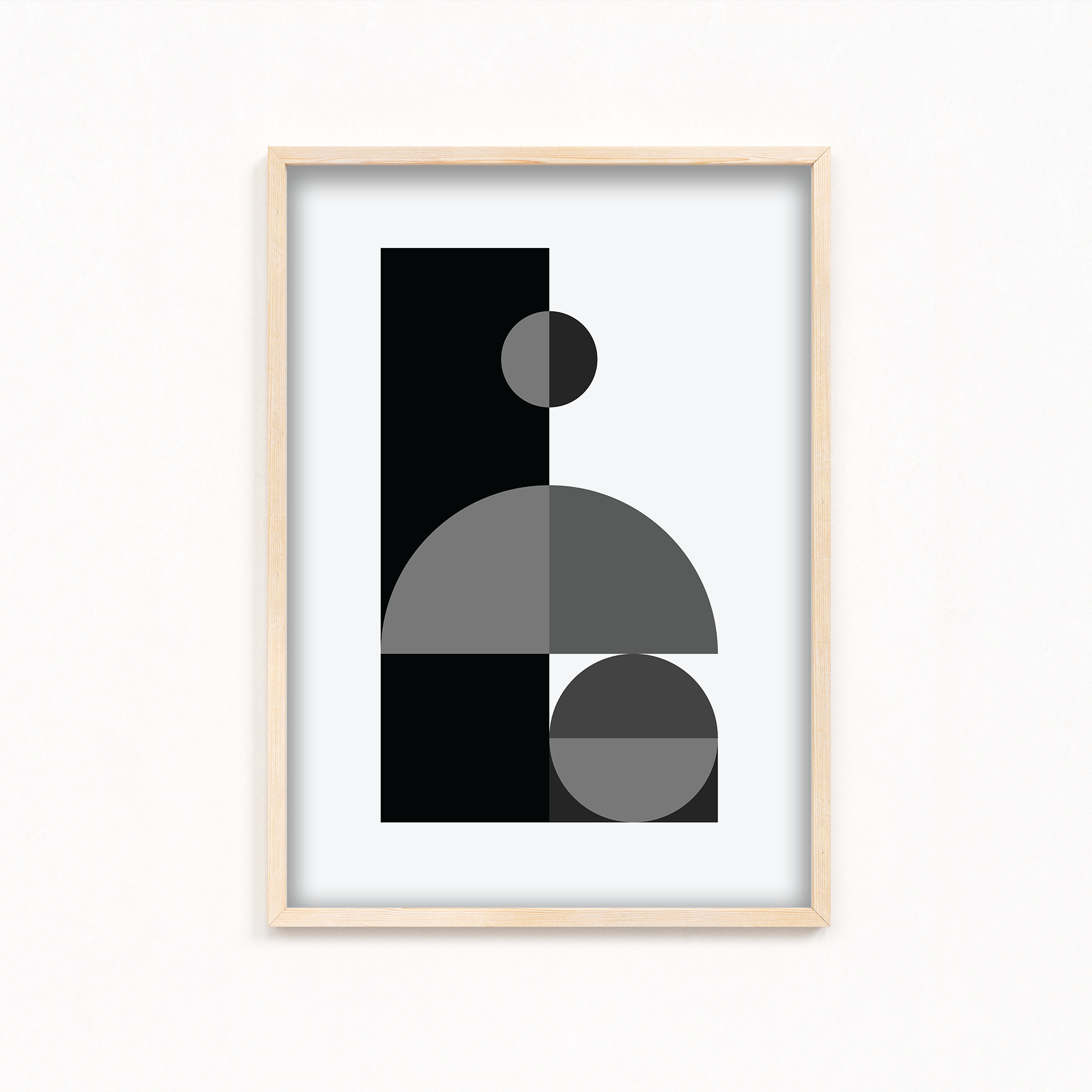 Fate Abstract Geometric Modern Wall Art