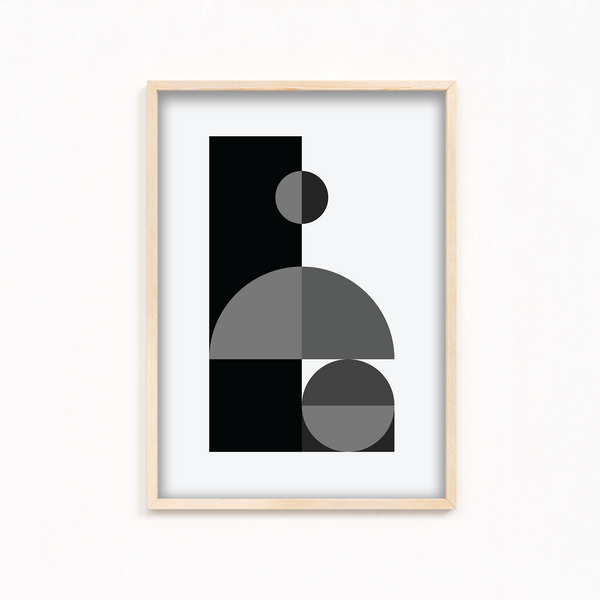 Fate Abstract Geometric Modern Wall Art