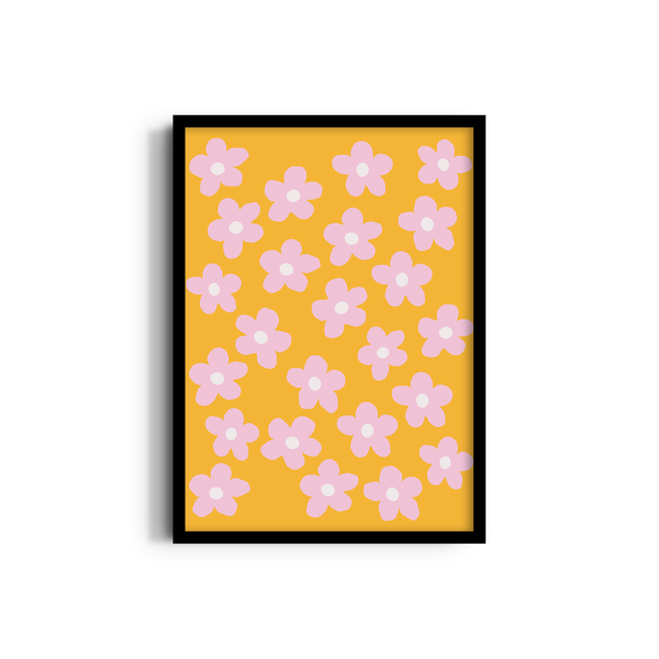 Primrose Coral Abstract Wall Art