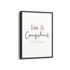 Hot & Confident Vibes only Quote Wall Art
