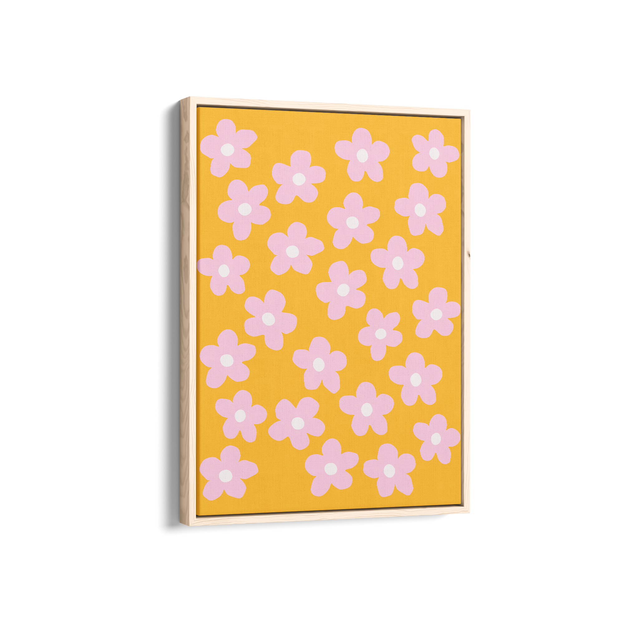 Primrose Coral Abstract Wall Art