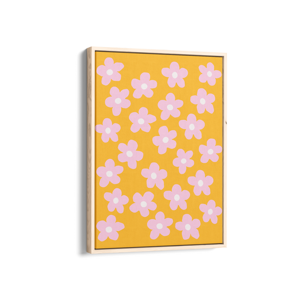 Primrose Coral Abstract Wall Art