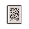 Feuilles on Beige Simplicity Wall Art