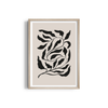 Feuilles on Beige Simplicity Wall Art