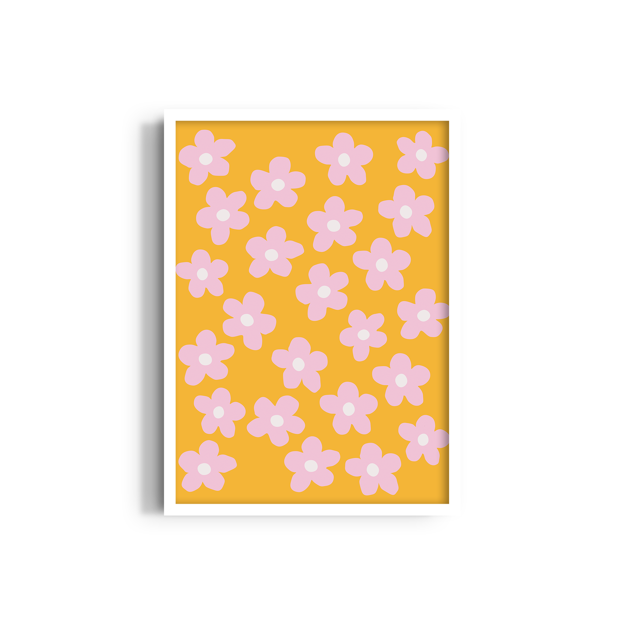 Primrose Coral Abstract Wall Art