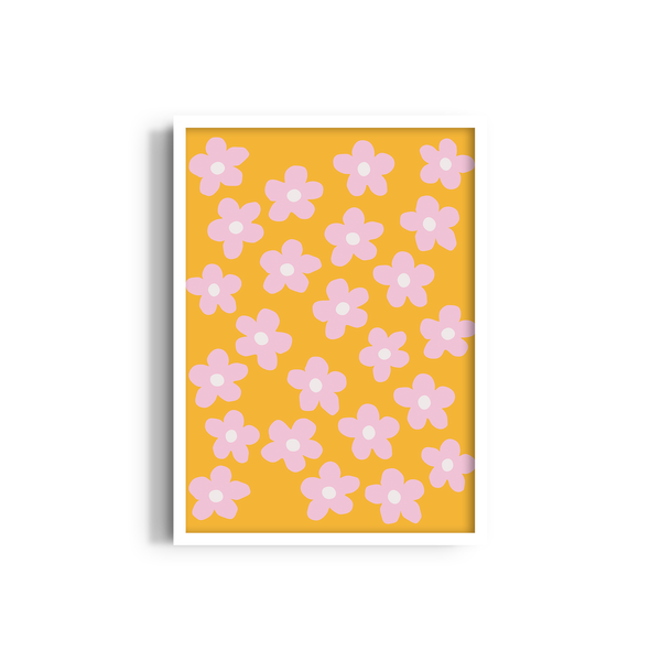 Primrose Coral Abstract Wall Art