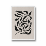 Feuilles on Beige Simplicity Wall Art
