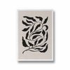 Feuilles on Beige Simplicity Wall Art