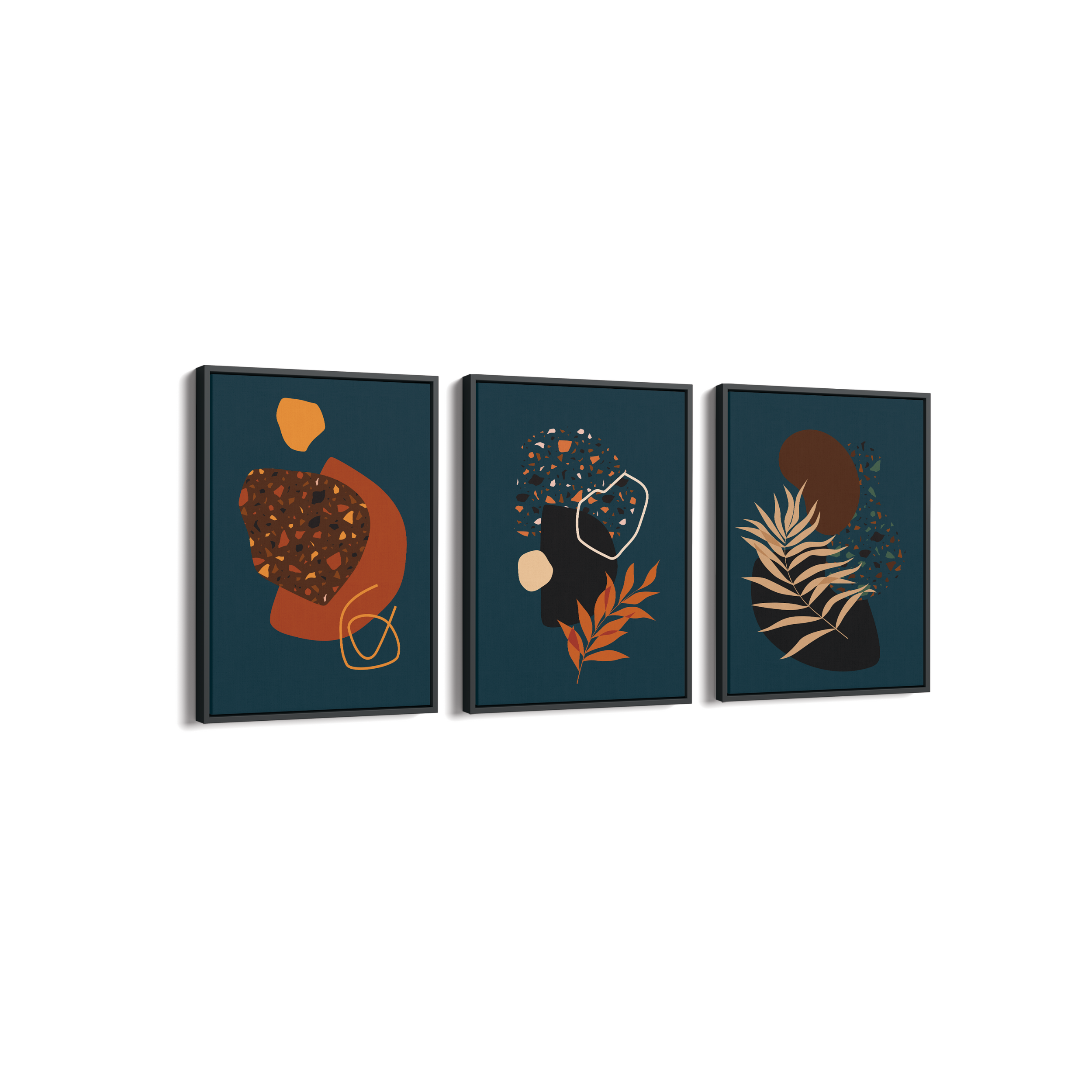 Set of 3 Abstract Modern Wall Art