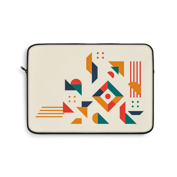 Geometric Pattern Light Laptop Sleeve (Macbook, HP, Lenovo, Asus, Others)