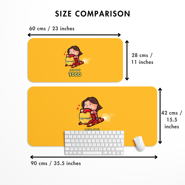 Love you 3000 Desk Mat | Desk Pad | Mouse Pad