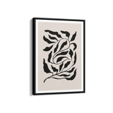 Feuilles on Beige Simplicity Wall Art