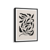 Feuilles on Beige Simplicity Wall Art