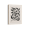 Feuilles on Beige Simplicity Wall Art