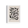 Feuilles on Beige Simplicity Wall Art