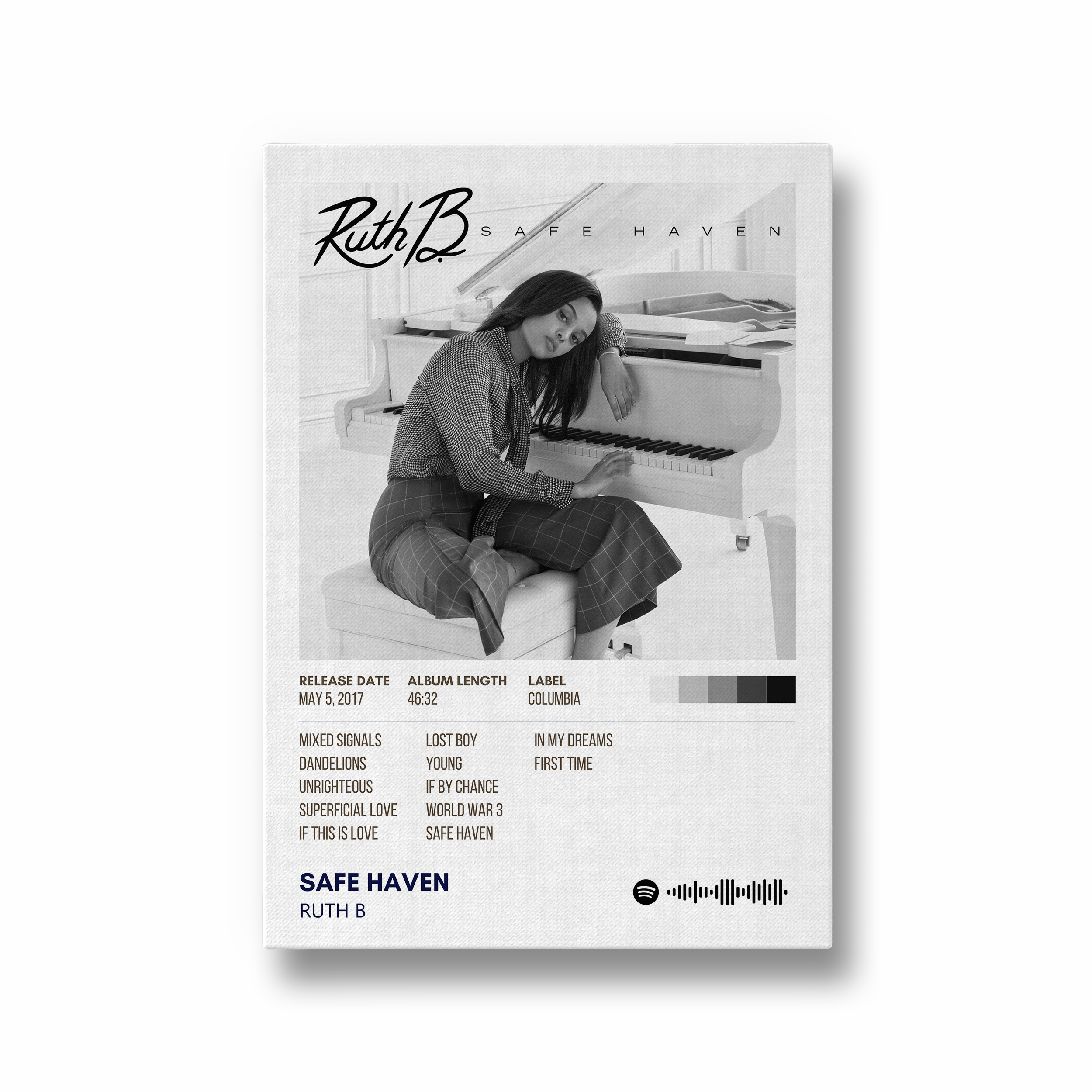 Safe Haven by Ruth B Music Album Poster