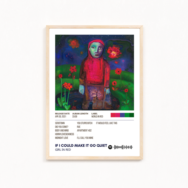 If i could make it go quiet by Girl in red Music Album Poster