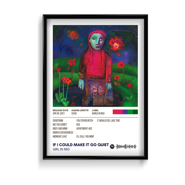 If i could make it go quiet by Girl in red Music Album Poster