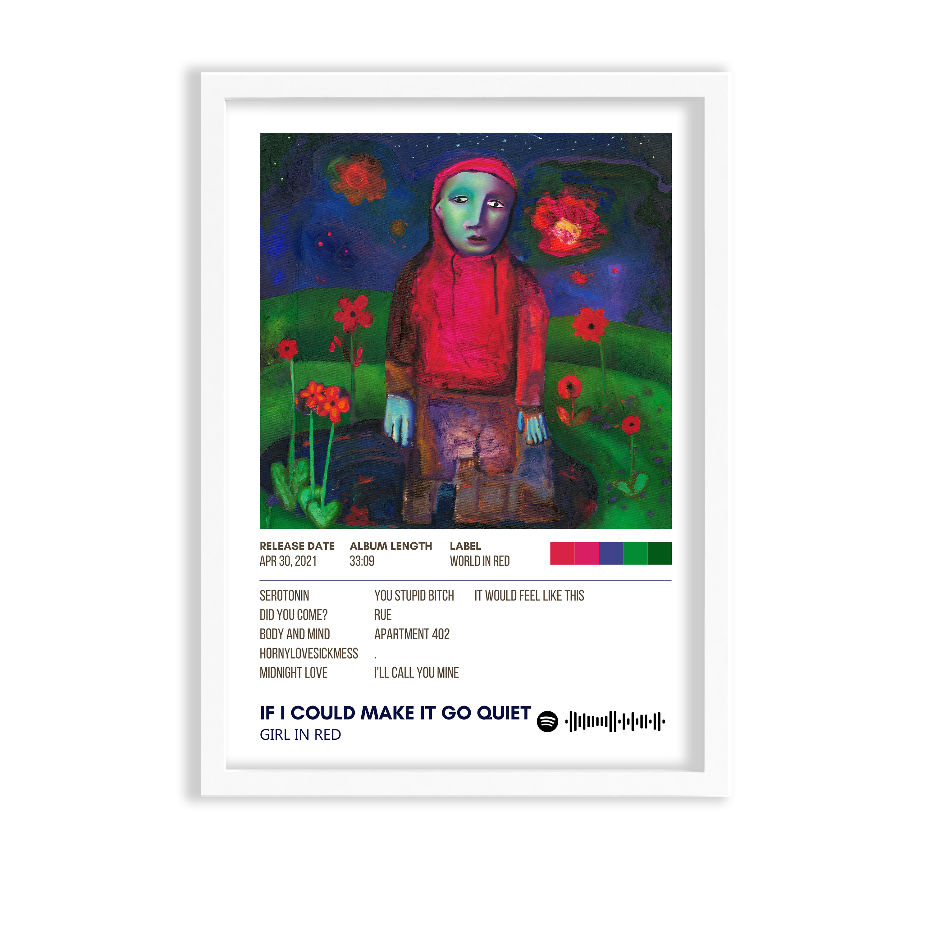 If i could make it go quiet by Girl in red Music Album Poster