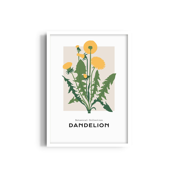 Dandelion Botanical Modern Wall Art
