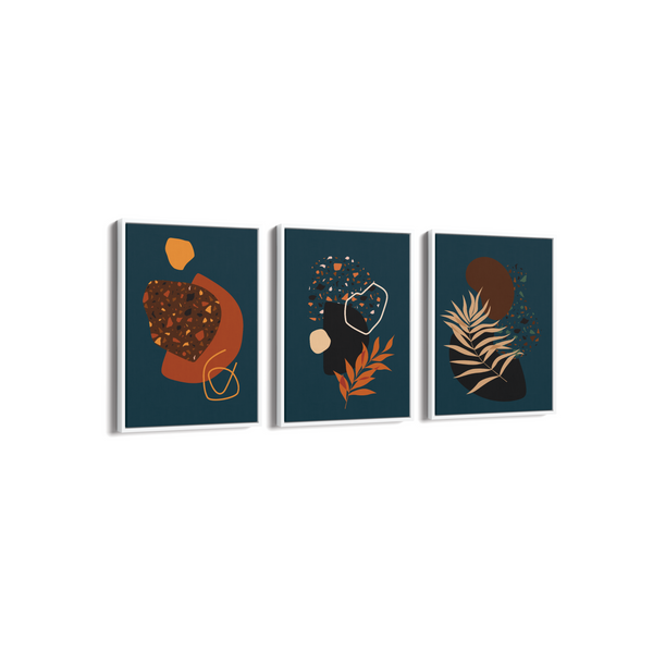 Set of 3 Abstract Modern Wall Art
