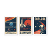 Set of 3 Space Wall Art
